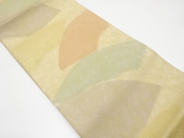 砂子綴れ　地紙模様織り出し全通袋帯